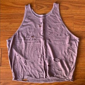 Free People distressed muscle tank
